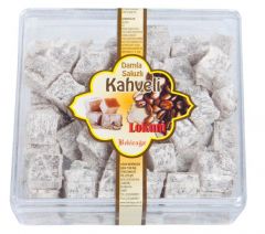 Damla Sakızlı Kahveli Lokum 250 gr Kare Kutu