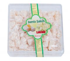 Damla Sakızlı Lokum 250 gr Kare Kutu